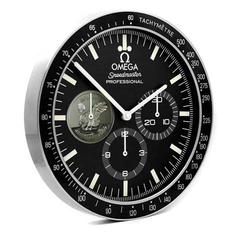 omega wall clock replica|omega speedmaster wall clock.